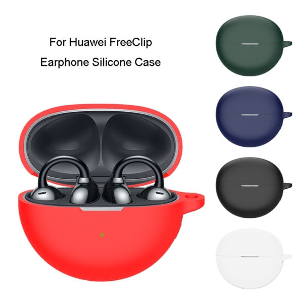 Deksel for FreeClip Anti Scratch Ear Clip Deksel Trådløst hodetelefonetui Rød Red