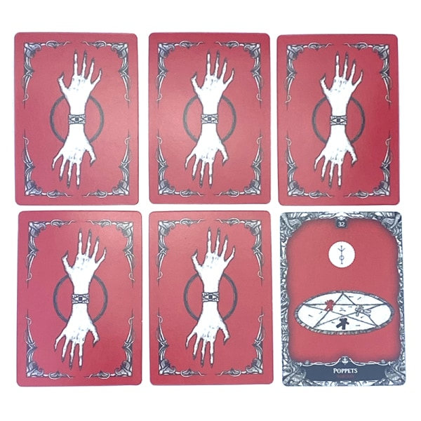 Häxan Oracle Cards Tarot Spådomsdäck Familj A1 en storlek A1 one size