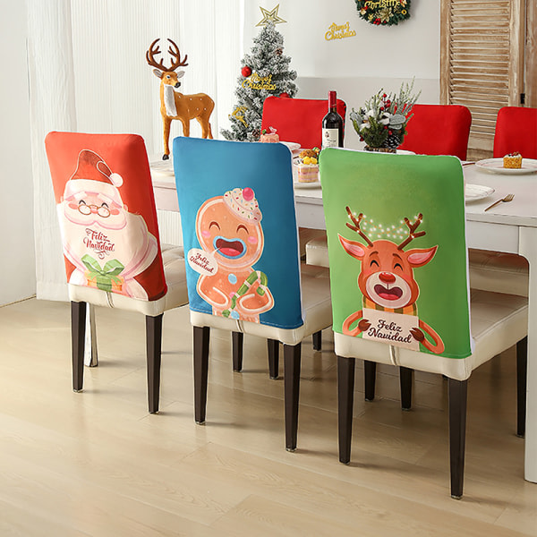 Joulu Xmas Bankett Stol cover Santa Party Matsal Seat A13 one size A13 one size