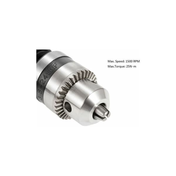 Vinkelborrmaskin Bitshållare Adapter, Med Nyckelchuck, 8mm Hex Skaft