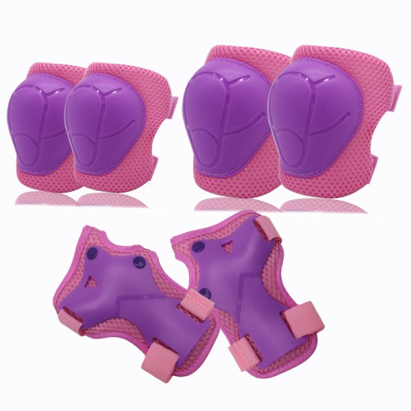 Set - inliner knäskydd navetta -[HK] Purple Pink