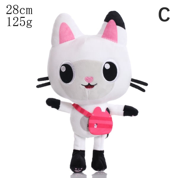 Gabby's Dollhouse Plysch Leende Katt Fylld Docka C