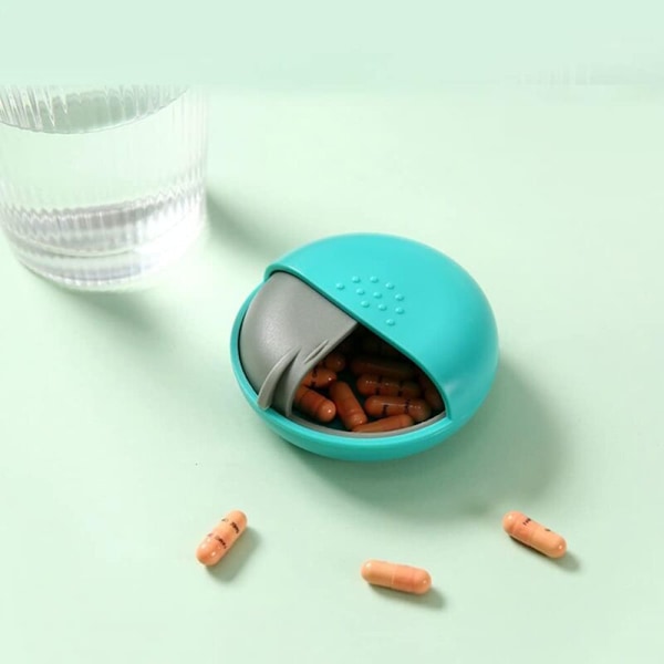 7-dages rund pilleæske til rejser - Ugentlig medicindispenser til piller og vitaminer
