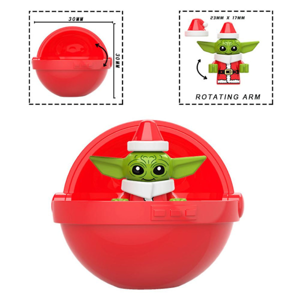 Jul Baby Star Wars Leksak Yoda I Säng Pod Minifigur Mandalorian Present