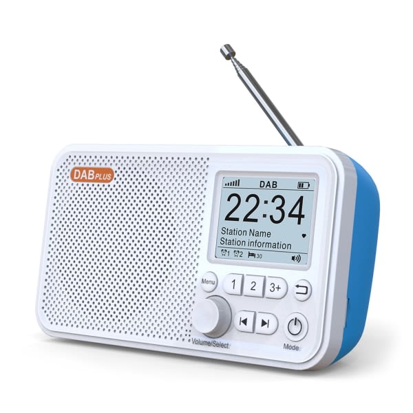 LCD-skärm Bluetooth kompatibel 5.0 Digital Radio Stereo DAB TF-kort FM Audio R