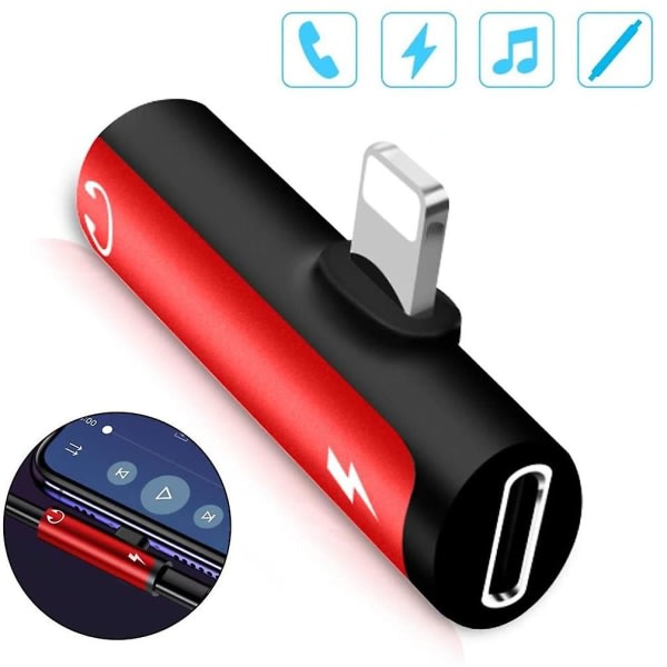Hörlursadapter, Adapter Splitter, Lightning Splitter, Ljudadapter