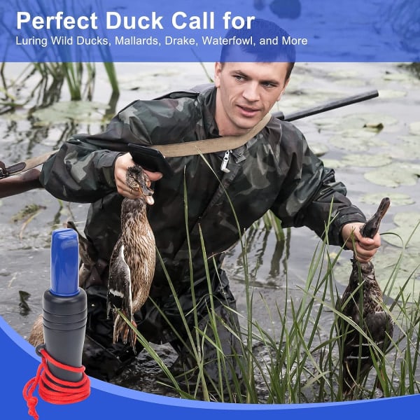 Duck Calls for Hunting Whistle, Gräsand Duck Call, Loud Sound Duck Call Jakt