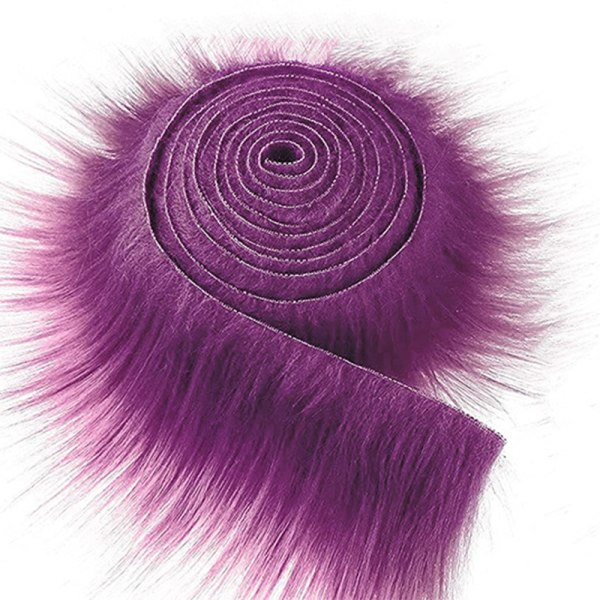 9x150 cm Tekoturkisnauha Tee-se-itse-vaatteet Ompele Fluffy Trimming S Violetti 9cm*150cm Purple 9cm*150cm