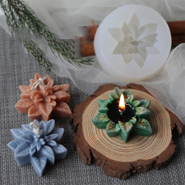 Kreativ blomst lysstøping DIY-form for håndlaget DIY-form