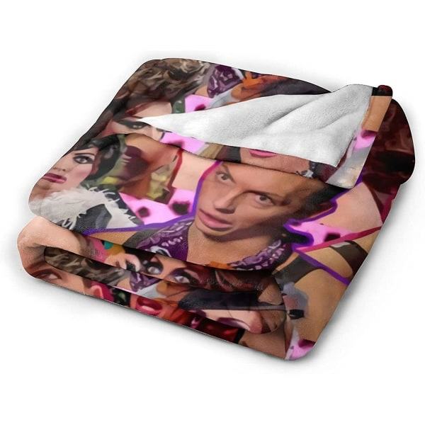 Alyssa Edwards Pehmeä ja mukava lämmin fleece-peitto sohvalle, toimistolle, sängille, sohva-sängille Mukava pörröinen plyysipeitto Rantapeitto -c444 50x40in 125x100cm