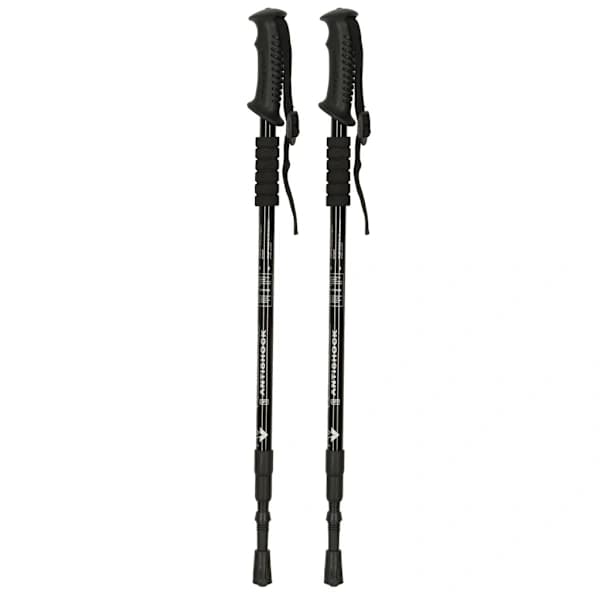Walking Pole / Trekking Pole - Adjustable Height Black Svart