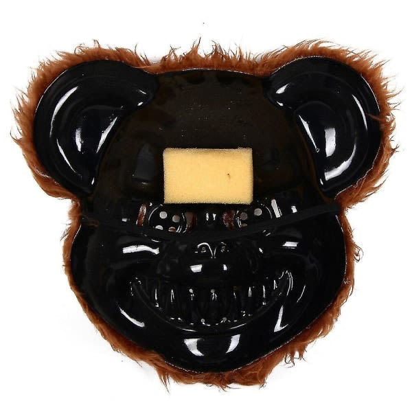 Uhyggelig Plysset Teddybjørn Mordermaske Halloween Gyser Makeup Fest Udklædning Mischief Escape Room Cosplay Rekvisitter