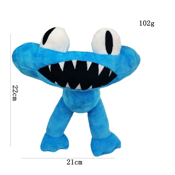 Roblox Rainbow Friends Rainbow Pals bamse leketøy dukke Multi-Horned Monster 25cm-53cm