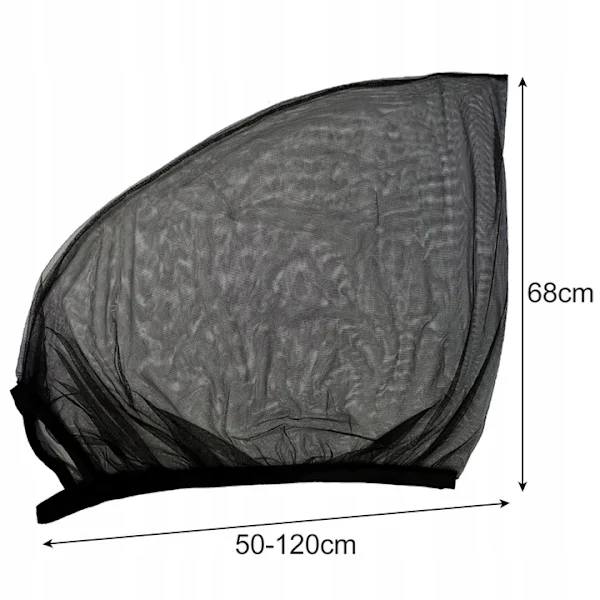 Car Window Mosquito Net with Sun Protection – 2-Pack Multicolor multifärg
