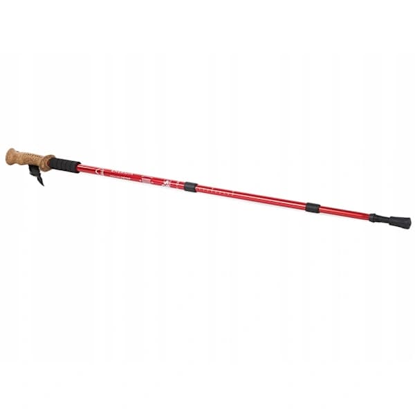 Walking Pole / Hiking Pole - Adjustable Height Red Röd