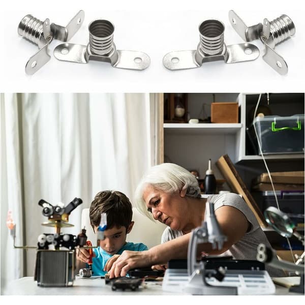 E10 Lyspæresokkel E10 LED-pærer 20 STK 6V E10 med loddeterminaler for hjemmeeksperimentkrets Elektrisk testtilbehør