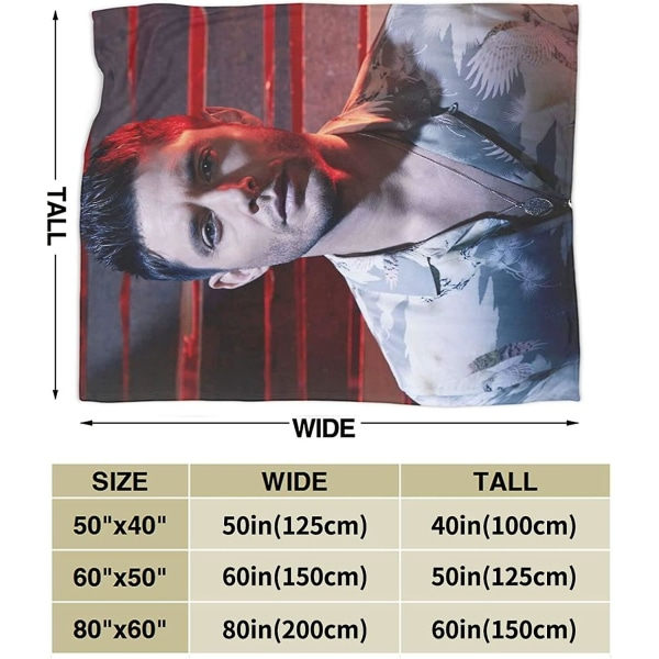 Jensen Ackles Filt Lamm Filt 3d Print Plysch Filt Sängkläder Dekor Filt Till Vardagsrum Sovrum Sovrum Inredning -s159 50x40in 125x100cm