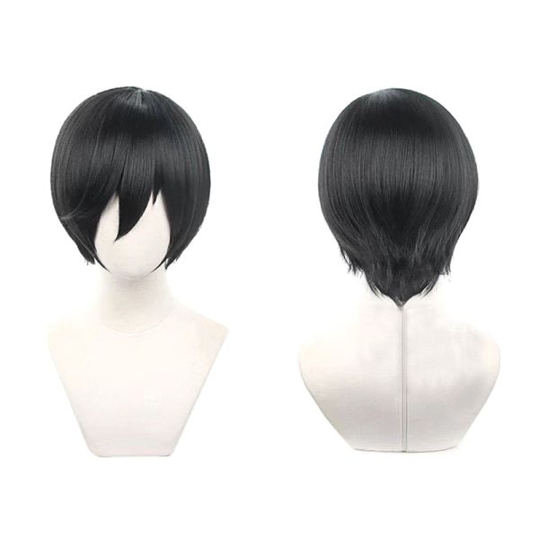 Rin Itoshi Cosplay Paryk BLUE LOCK Itoshi Rin Paryk 30cm Grøn/Blå
