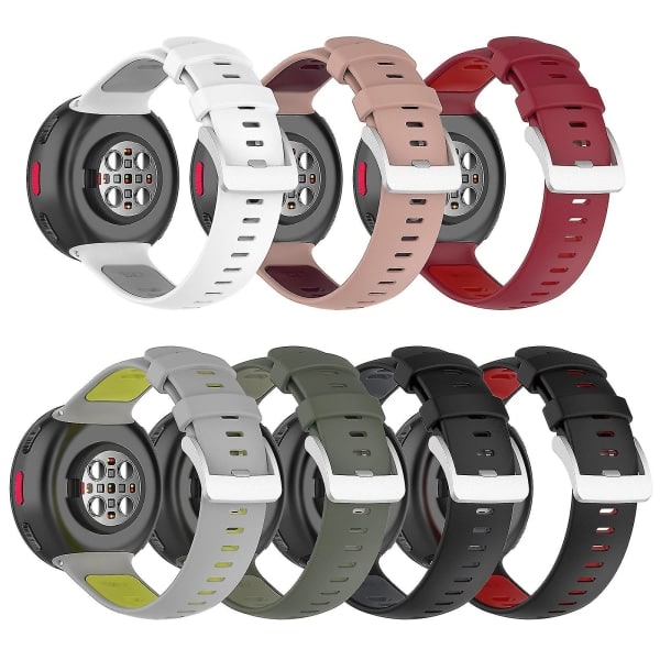 För Polar Vantage V2 Armband Andningsrem Svettsäker anti-scratch Röd