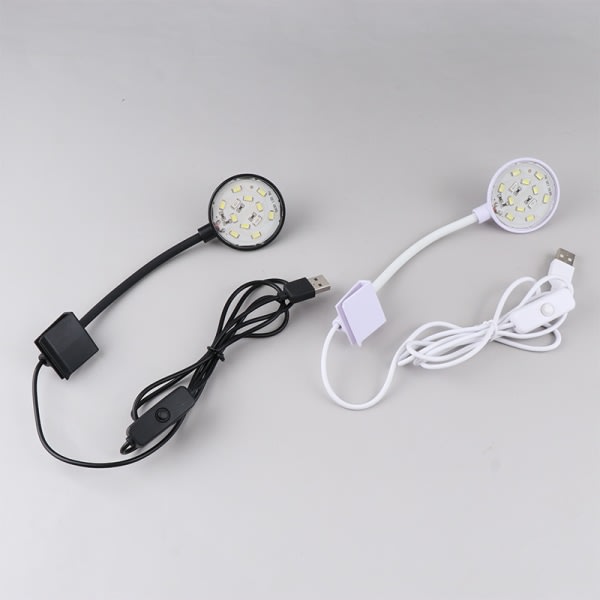 Fish Tanks Clip-on Light Clamp LED Beads Lights 360-Degree Rota White One Size White One Size