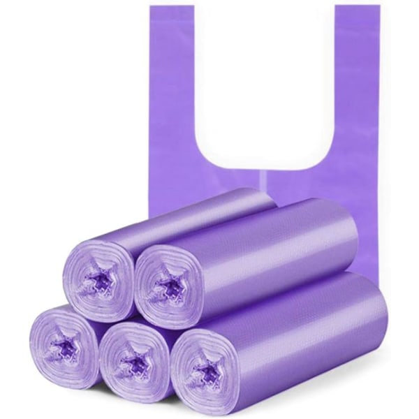 100-pakning tykke plastposer med håndtak - giftfri og luktfri