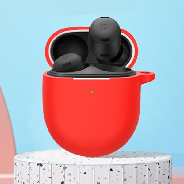 Silikonikotelo kuulokkeille Suojakuori Pixel Buds Pro -kuulokkeille Pestävä kotelo Silikonikotelo Laukut Tarvikkeet Tummanvihreä Dark green