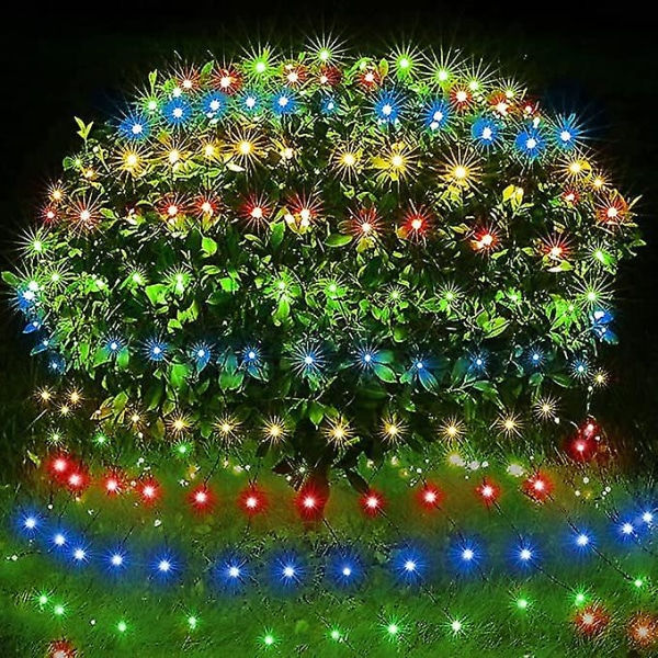 Utendørs julebelysning, 96 LED-lys 59ft X59ft nettlys, plugg inn 8 mesh nettlamper, vanntett for juletrebusker Hageveranda