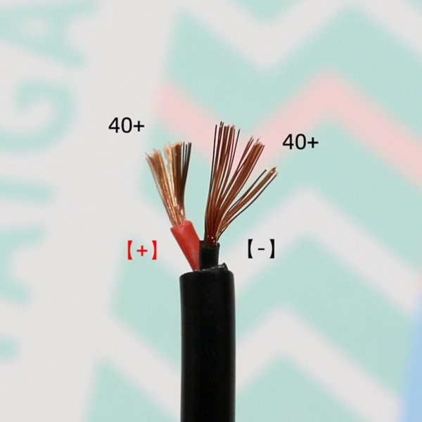 DC-strømsdeler-kabel 5,5x2,1mm/5,5x2,5mm 1 han til 2 hun strøm 5,5x2,1mm