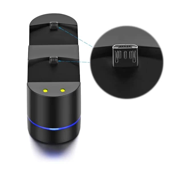 Ladestation til PlayStation-controller - Oplader kompatibel med PS4