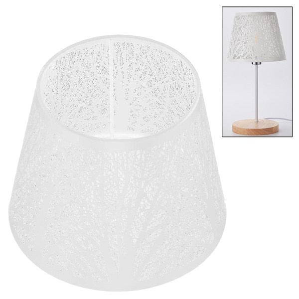 Lampskärm Tree Shadow för E27-lampa, vit, 19 x 15 cm