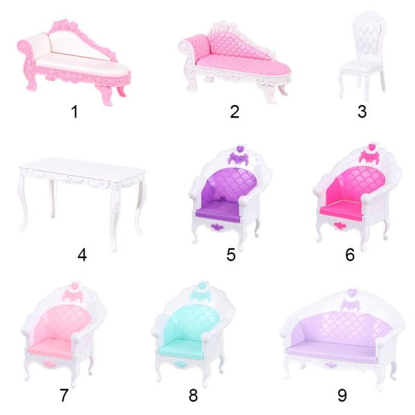 Dockhus Miniatyr Möbel Mini Söt Soffa 5,5