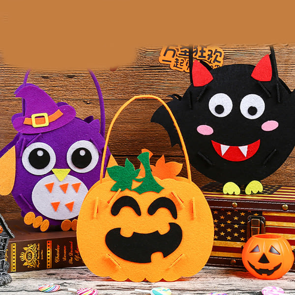 Halloween Trick or Treat-poser - Kids Candy Bucket Tote Bag - Ha A2