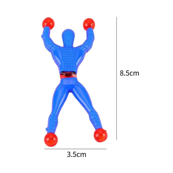 24st Väggklättrare Män Stretchy Sticky Window Crawler Flerfärgad Rolling Action Figur Leksaker För Barn Party Favor Classroom Priser