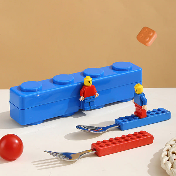 Kreativa byggklossar DIY Pixel Building Bento Box Lunchbox D one size D one size