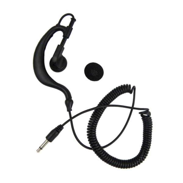 G-Shape Mjuk Öronkrok Hörlursheadset 3,5 mm Kontakt - Öronkrok Endast Lyssna Ham-Radio Hörlursheadset för 2-vägsradio