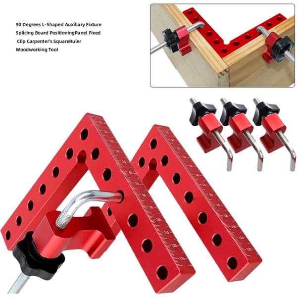 2 kpl 90 asteen kulmakiinnike, 14 cm / 5,5 \"