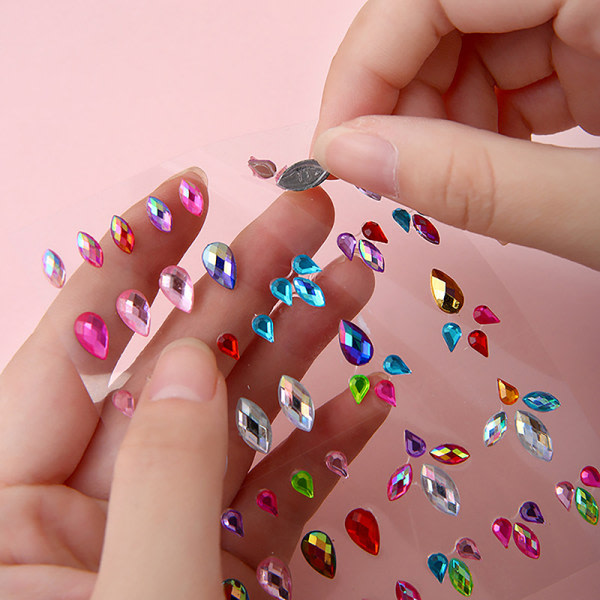 Face Gems Eye Jewels Festival Body Crystal Make Up Sticker Dia A4 onesize A4 onesize