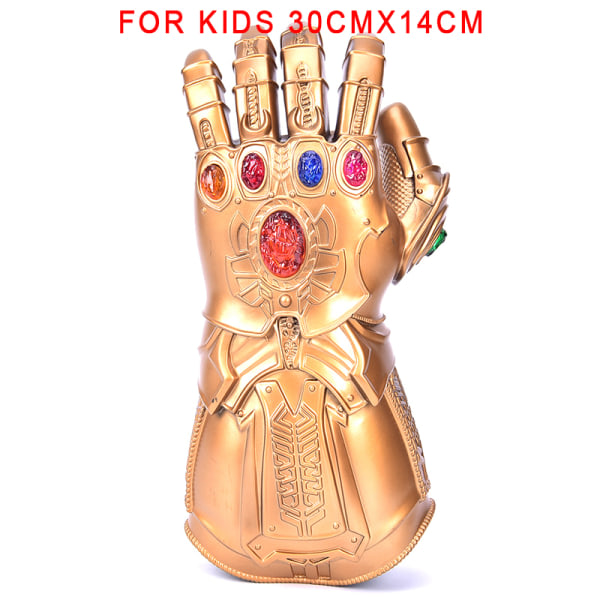 Avengers Thanos Infinity Gauntlet LED-handskar Light Up Cosplay F Brons S-Kids S-Kids