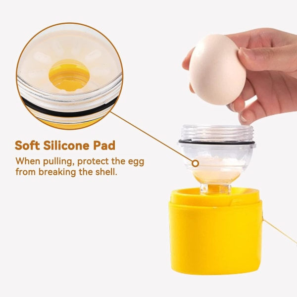 Äggrörare, Manuell äggvisp i silikon Golden Egg Yolk Mixer K