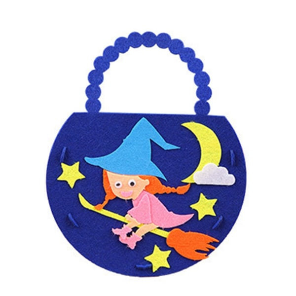 Barn Halloween Trick or Treat-väska Gör-det-själv-godispåse Hantverkssatser Dagis Handgjorda material Toddler Konstleksak Scenrekvisita null - 2
