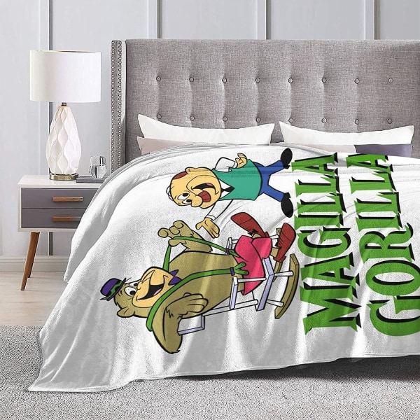 Magilla Gorilla Ultramyk Mikrofiberteppe Hjemmedekor Lettvekt for Sofa -q277 50x40in 125x100cm