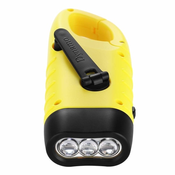 Solficklampa, solcellsdriven LED-fackla och handvev Uppladdningsbar ficklampa för utomhusaktiviteter resor Nödlampa