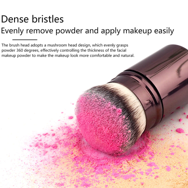 1 st Infällbar borste Infällbar Foundation Powde Makeup Brush