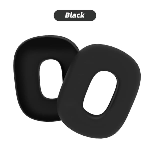 Fonken Replacement Silicone Earmuffs for AirPods Max, Earmuff Case, Hearing Protection Case, Headset Accessories, Black