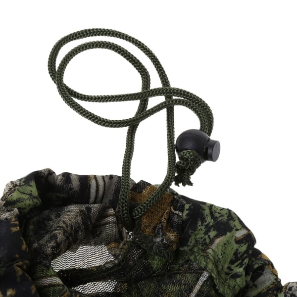 Kamouflage 3D Lövigt Ghillie Suit Djungel Skog Jaktkamo Poncho Kappa liten