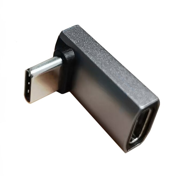 Usb-C 90 graders adapter 40 Gbps rätvinklad typ-C-adapter hane till hona sidoböjd förlängare PD240W snabb - 8K60Hz UHD8K null - B