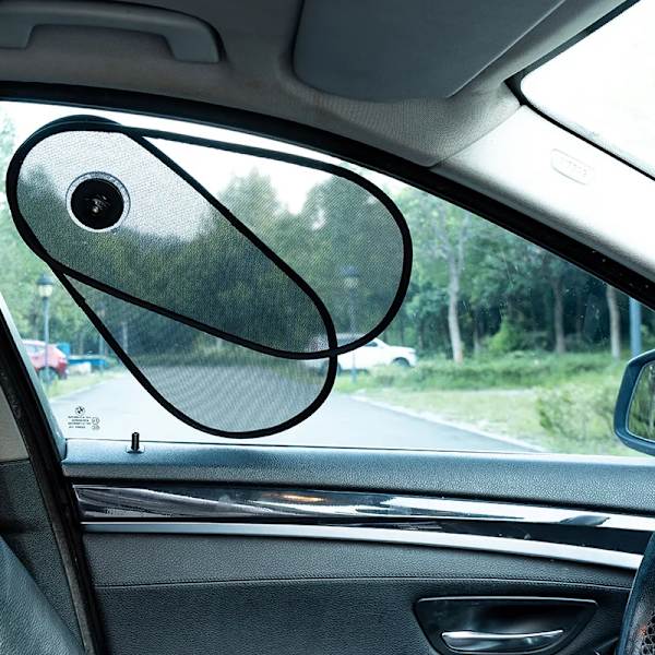 NY Bil Vindue Solskærm Beskytter Solskin Blokerer - Bilsolskærm Dækker Dækker Universal Auto Vindue Forrude Visir Solskærm 2Pcs