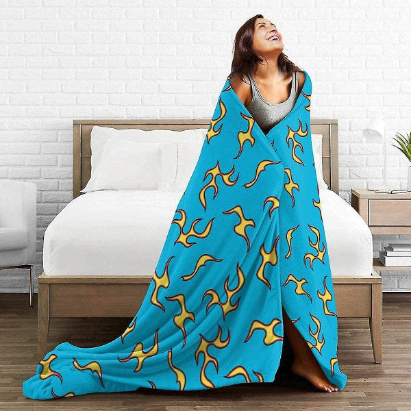 Flognaw Motors Ultra-myk og fluffy mikrofleece flanellfilt -y484 50x40in 125x100cm