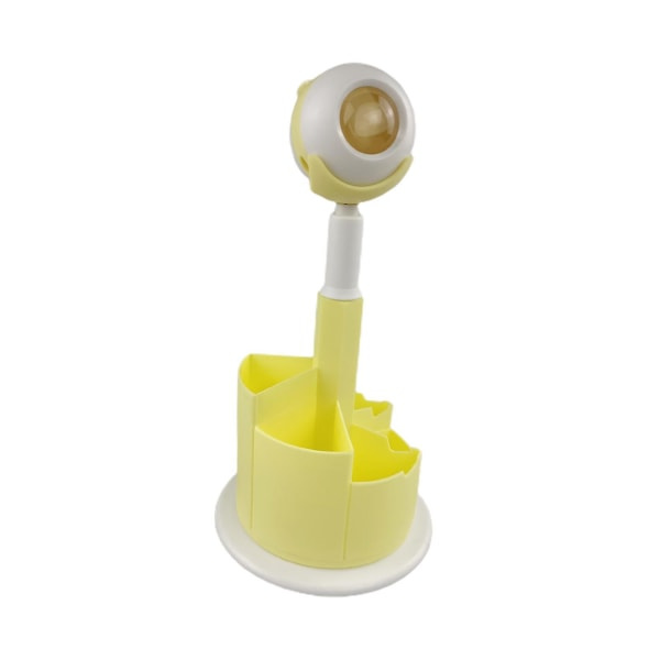Mini Kreativ Multifunktionel Genopladelig Lille Skrivebordslampe Læselampe Soveværelsesdekoration Sengelampe Gul