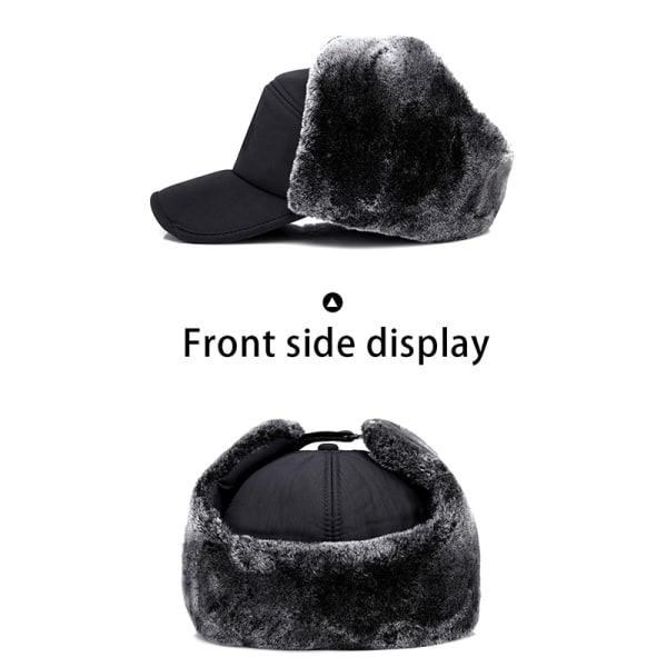 Tyk Vinter Varm Hat Herre Hat EarFlap Cap Dame Blød Termisk En Størrelse A one size
